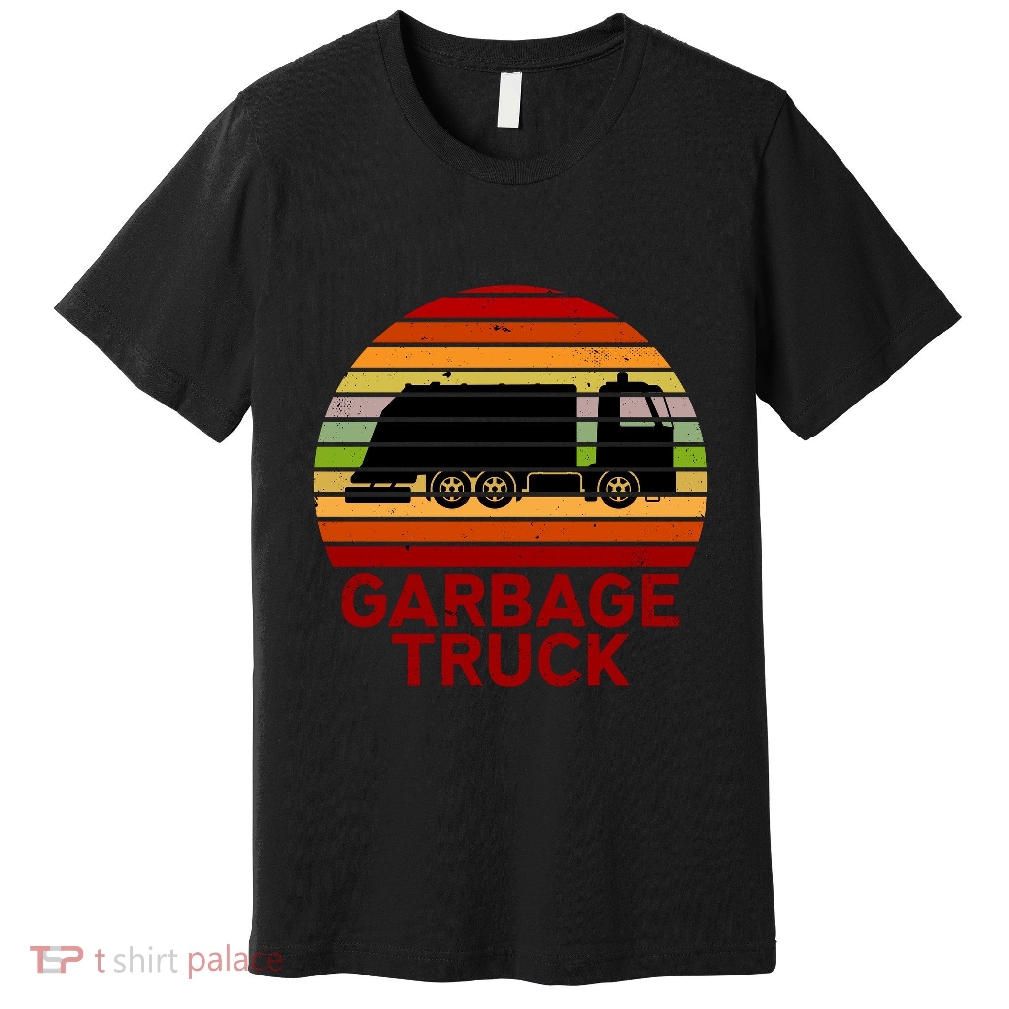 Garbage Truck Retro Premium T-Shirt