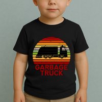 Garbage Truck Retro Toddler T-Shirt