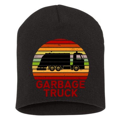 Garbage Truck Retro Short Acrylic Beanie