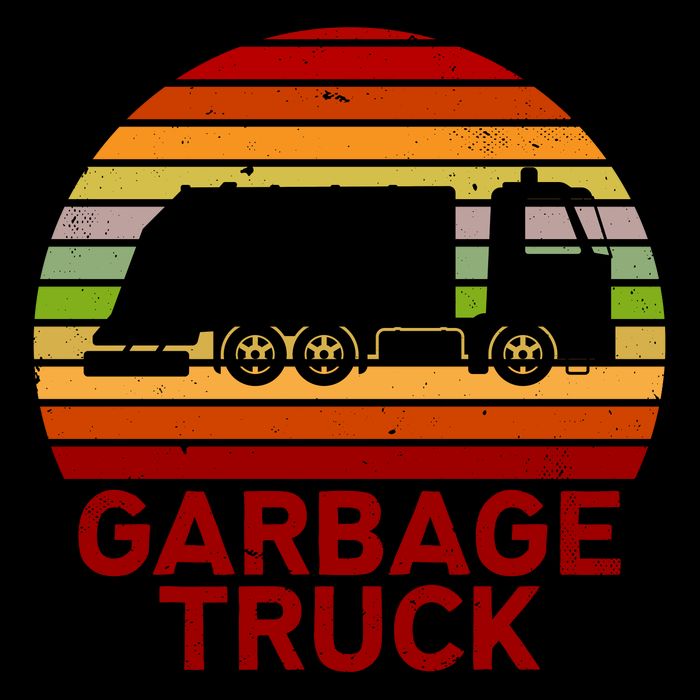 Garbage Truck Retro Wool Snapback Cap