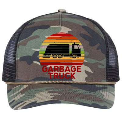 Garbage Truck Retro Retro Rope Trucker Hat Cap