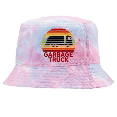 Garbage Truck Retro Tie-Dyed Bucket Hat