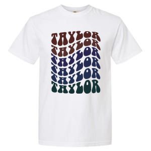 Girl Taylor Retro First Name Personalized Garment-Dyed Heavyweight T-Shirt