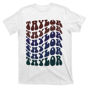 Girl Taylor Retro First Name Personalized T-Shirt