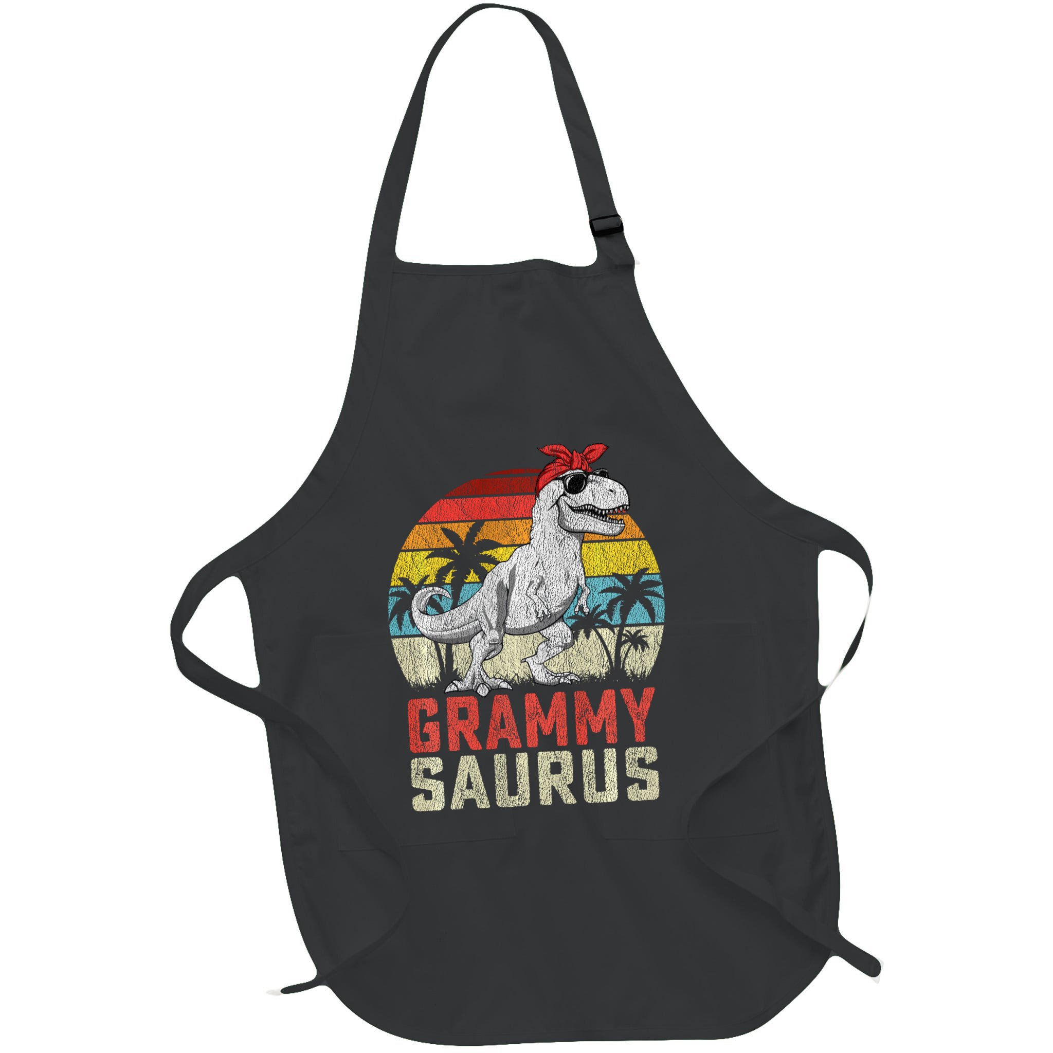 Grammysaurus T Rex Dinosaur Grammy Saurus MotherS Family Sweat Apron