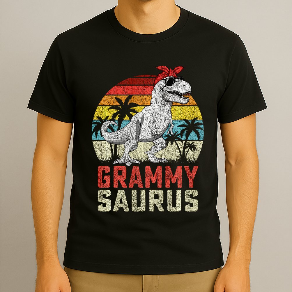 Grammysaurus T Rex Dinosaur Grammy Saurus MotherS Family Sweat T-Shirt