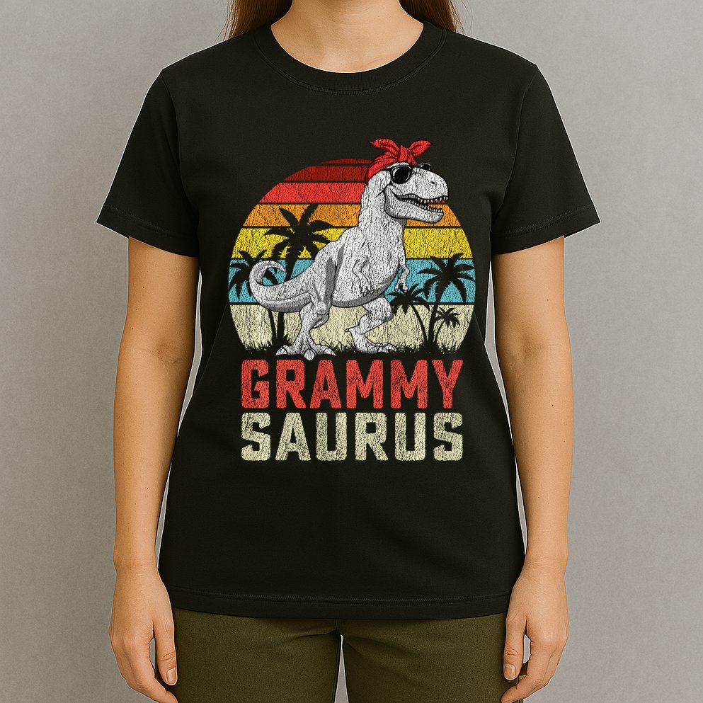 Grammysaurus T Rex Dinosaur Grammy Saurus MotherS Family Sweat T-Shirt