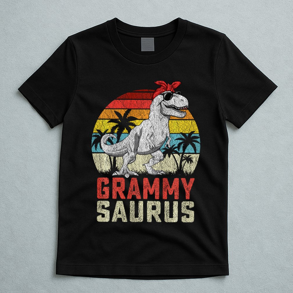 Grammysaurus T Rex Dinosaur Grammy Saurus MotherS Family Sweat T-Shirt