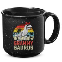 Grammysaurus T Rex Dinosaur Grammy Saurus MotherS Family Sweat 15oz Campfire Ceramic Mug