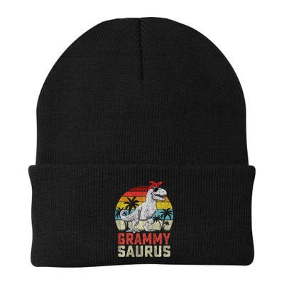 Grammysaurus T Rex Dinosaur Grammy Saurus MotherS Family Sweat Beanie