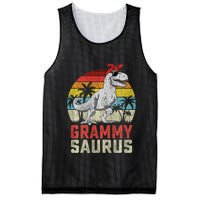 Grammysaurus T Rex Dinosaur Grammy Saurus MotherS Family Sweat Mesh Reversible Basketball Jersey Tank