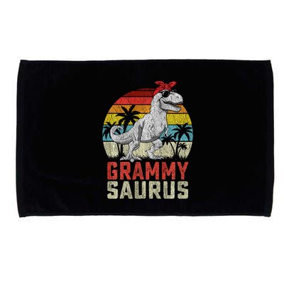 Grammysaurus T Rex Dinosaur Grammy Saurus MotherS Family Sweat Microfiber Hand Towel