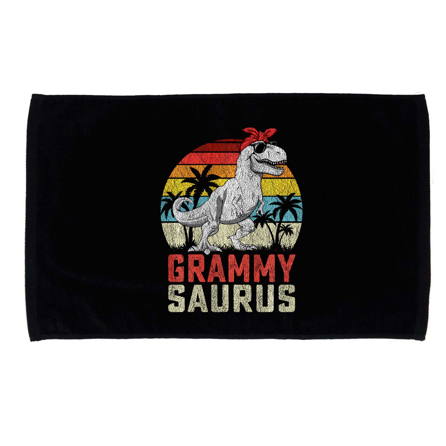 Grammysaurus T Rex Dinosaur Grammy Saurus MotherS Family Sweat Microfiber Hand Towel