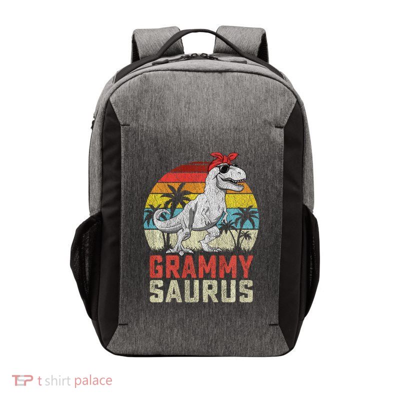 Grammysaurus T Rex Dinosaur Grammy Saurus MotherS Family Sweat Vector Backpack
