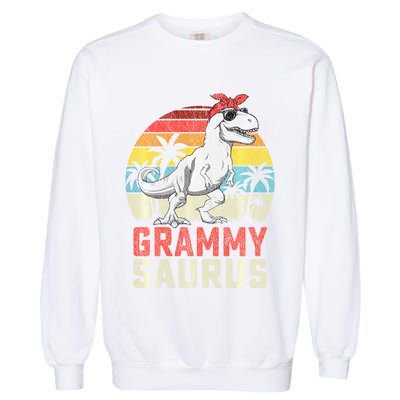 Grammysaurus T Rex Dinosaur Grammy Saurus MotherS Family Sweat Garment-Dyed Sweatshirt