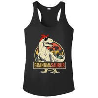 Grandmasaurus T Rex Dinosaur Grandma Saurus Family Matching Ladies PosiCharge Competitor Racerback Tank