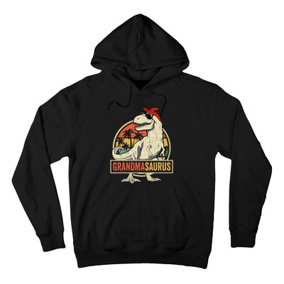 Grandmasaurus T Rex Dinosaur Grandma Saurus Family Matching Hoodie