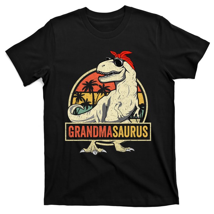 Grandmasaurus T Rex Dinosaur Grandma Saurus Family Matching T-Shirt