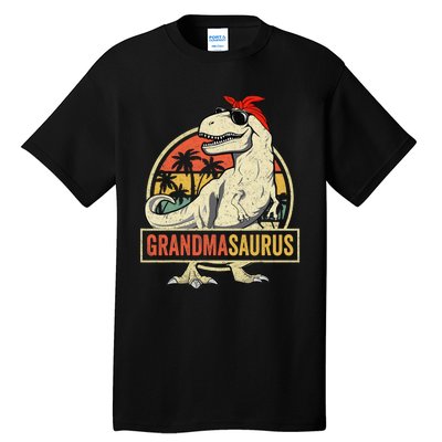 Grandmasaurus T Rex Dinosaur Grandma Saurus Family Matching Tall T-Shirt