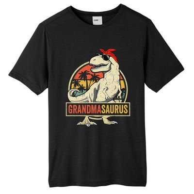 Grandmasaurus T Rex Dinosaur Grandma Saurus Family Matching Tall Fusion ChromaSoft Performance T-Shirt