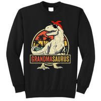 Grandmasaurus T Rex Dinosaur Grandma Saurus Family Matching Tall Sweatshirt