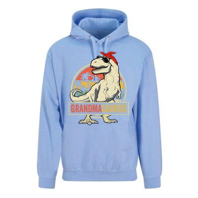 Grandmasaurus T Rex Dinosaur Grandma Saurus Family Matching Unisex Surf Hoodie