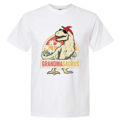 Grandmasaurus T Rex Dinosaur Grandma Saurus Family Matching Garment-Dyed Heavyweight T-Shirt