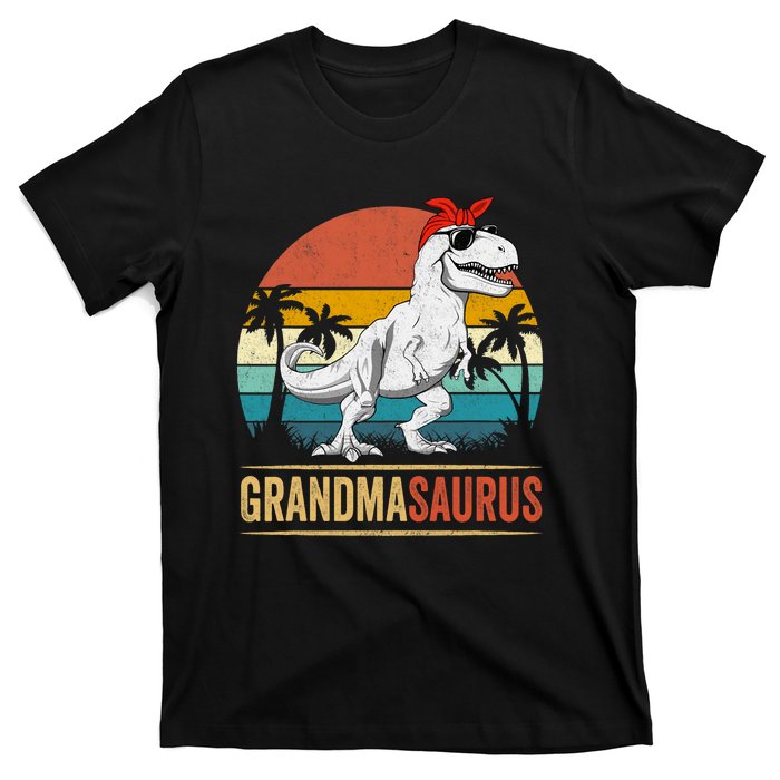 Grandmasaurus T Rex Dinosaur Grandma Saurus Family Matching T-Shirt