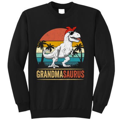 Grandmasaurus T Rex Dinosaur Grandma Saurus Family Matching Tall Sweatshirt