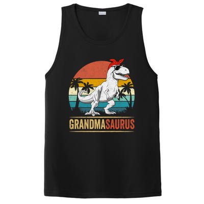 Grandmasaurus T Rex Dinosaur Grandma Saurus Family Matching PosiCharge Competitor Tank