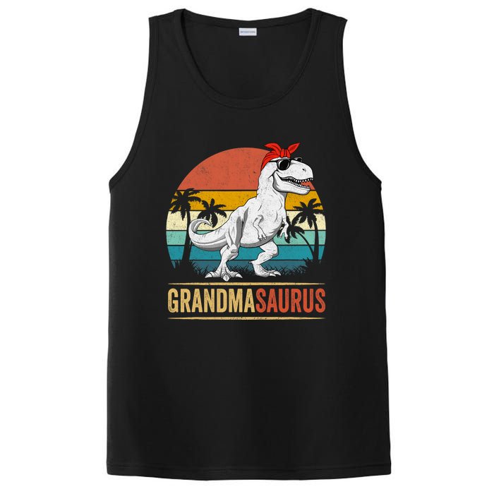 Grandmasaurus T Rex Dinosaur Grandma Saurus Family Matching PosiCharge Competitor Tank