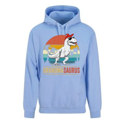 Grandmasaurus T Rex Dinosaur Grandma Saurus Family Matching Unisex Surf Hoodie