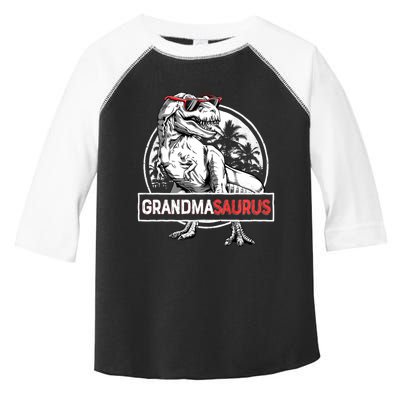 Grandmasaurus T Rex Dinosaur Grandma Saurus MotherS Family Long Sleeve Toddler Fine Jersey T-Shirt