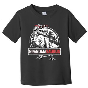 Grandmasaurus T Rex Dinosaur Grandma Saurus MotherS Family Long Sleeve Toddler T-Shirt