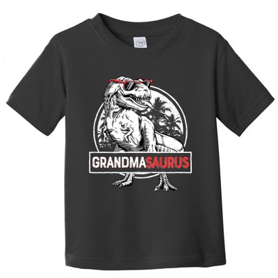 Grandmasaurus T Rex Dinosaur Grandma Saurus MotherS Family Long Sleeve Toddler T-Shirt