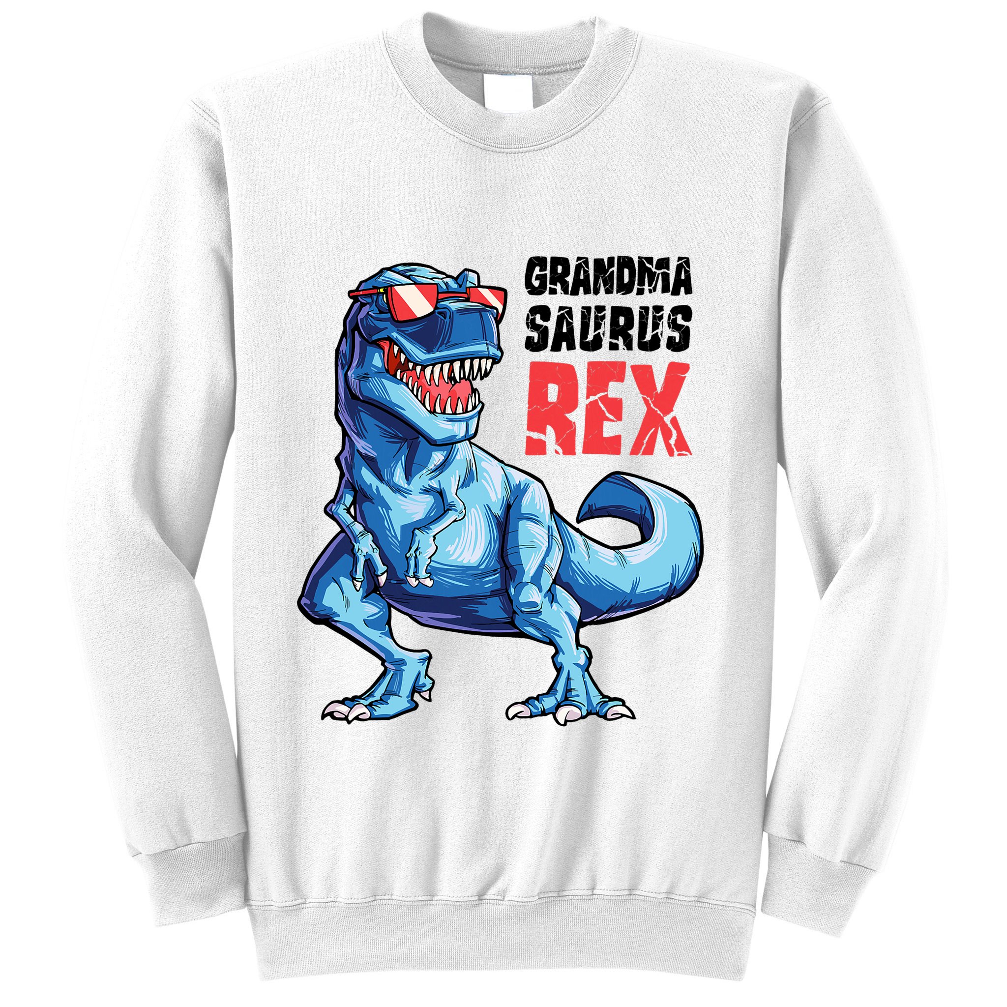 Grandmasaurus T Rex Dinosaur Grandma Saurus MotherS Family Sweatshirt