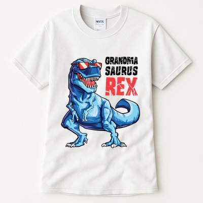 Grandmasaurus T Rex Dinosaur Grandma Saurus MotherS Family Tall T-Shirt