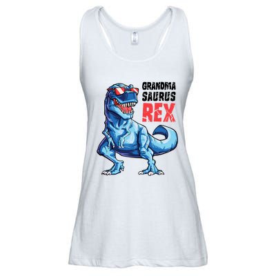 Grandmasaurus T Rex Dinosaur Grandma Saurus MotherS Family Ladies Essential Flowy Tank