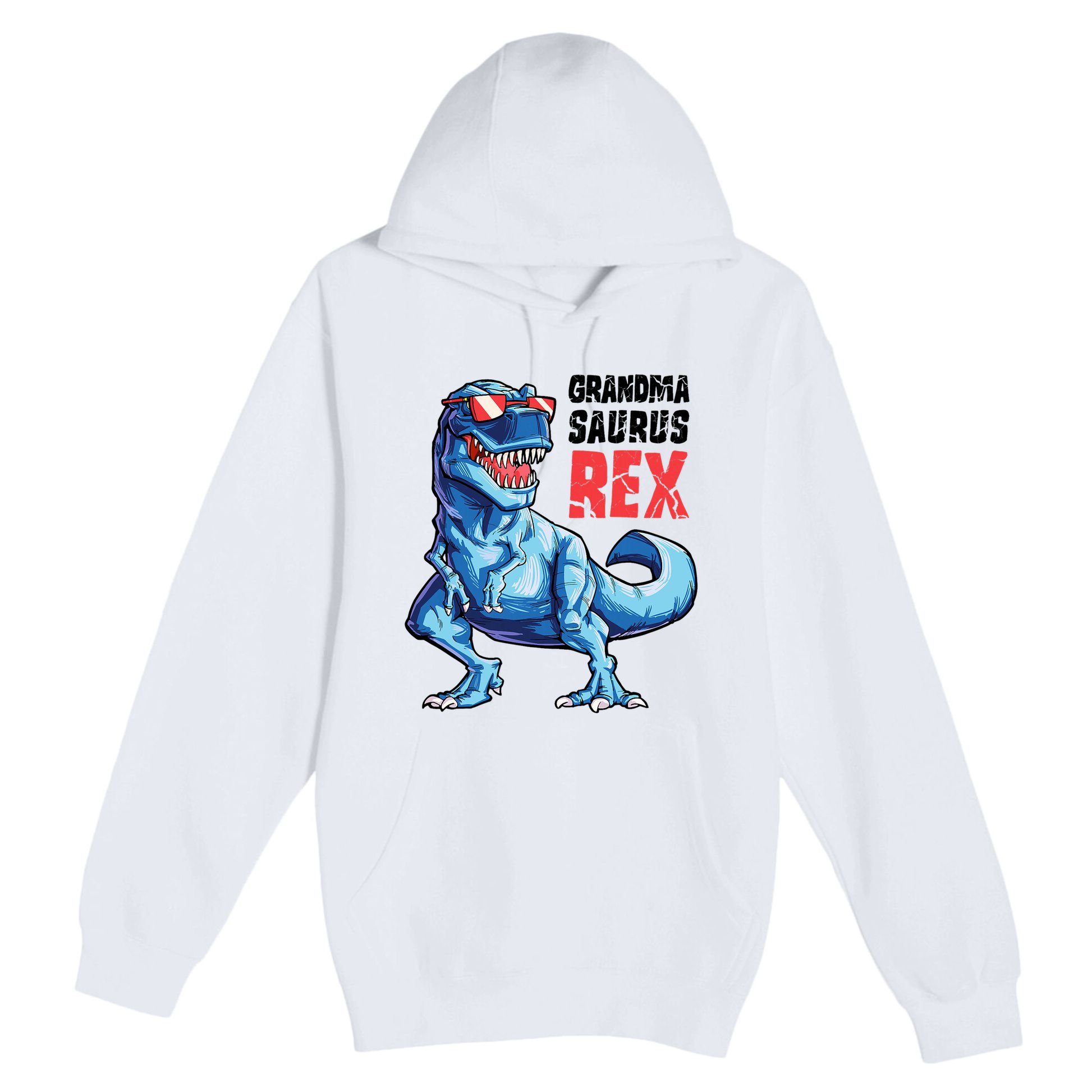 Grandmasaurus T Rex Dinosaur Grandma Saurus MotherS Family Premium Pullover Hoodie