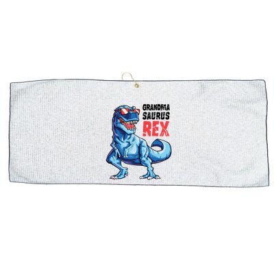 Grandmasaurus T Rex Dinosaur Grandma Saurus MotherS Family Large Microfiber Waffle Golf Towel