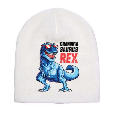 Grandmasaurus T Rex Dinosaur Grandma Saurus MotherS Family Short Acrylic Beanie