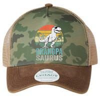 Grandpasaurus T Rex Dinosaur Grandpa Saurus Family Matching Sweat Legacy Tie Dye Trucker Hat