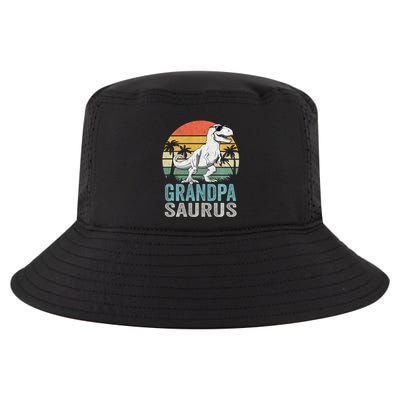 Grandpasaurus T Rex Dinosaur Grandpa Saurus Family Matching Sweat Cool Comfort Performance Bucket Hat