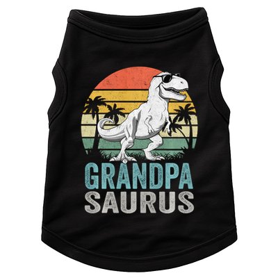 Grandpasaurus T Rex Dinosaur Grandpa Saurus Family Matching Sweat Doggie Tank