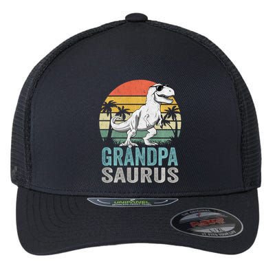 Grandpasaurus T Rex Dinosaur Grandpa Saurus Family Matching Sweat Flexfit Unipanel Trucker Cap