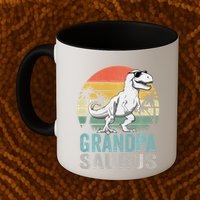 Grandpasaurus T Rex Dinosaur Grandpa Saurus Family Matching Sweat Mug