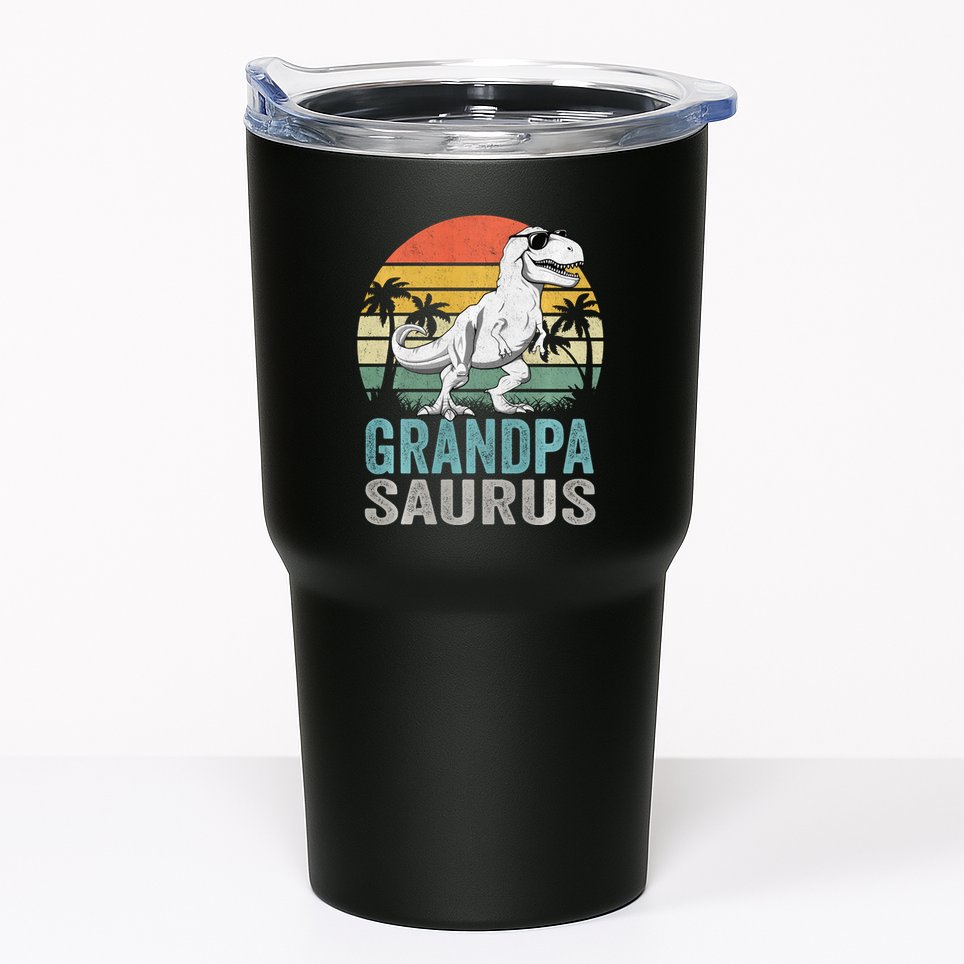 Grandpasaurus T Rex Dinosaur Grandpa Saurus Family Matching Sweat Tumbler