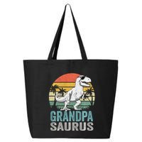 Grandpasaurus T Rex Dinosaur Grandpa Saurus Family Matching Sweat 25L Jumbo Tote