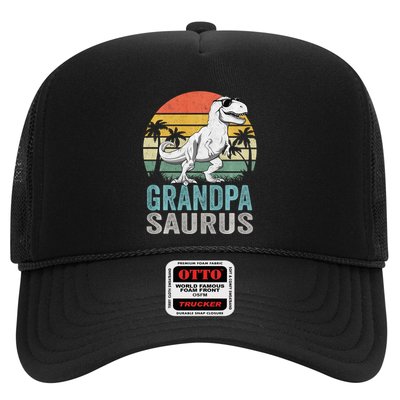 Grandpasaurus T Rex Dinosaur Grandpa Saurus Family Matching Sweat Trucker Hat
