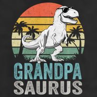Grandpasaurus T Rex Dinosaur Grandpa Saurus Family Matching Sweat Golf Towel